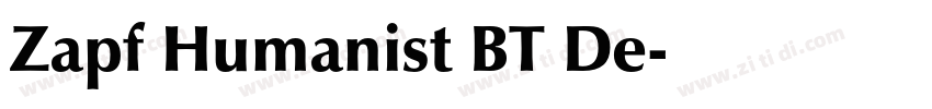 Zapf Humanist BT De字体转换 Zapf Humanist BT De字体转换